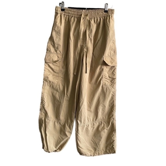 UNIQLO × JW ANDERSON JWA Cargo Jogger Pants Tan Beige 100% Nylon Women's Size L - Picture 7 of 14